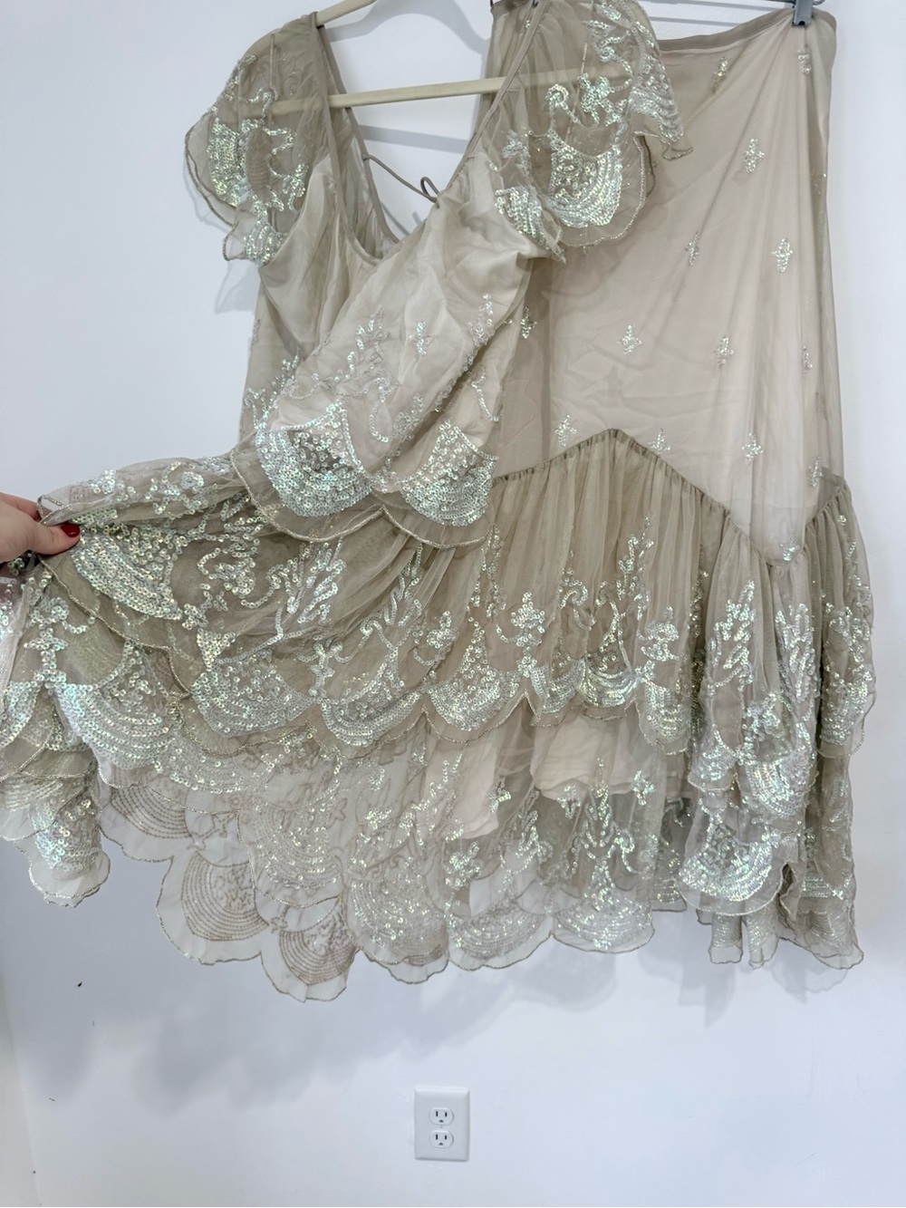 Free People Ciara Shimmer Midi Skirt Set - Picture 3 of 7